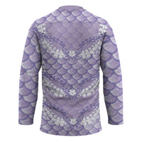 Lilac Mermaid Puakenikeni Maile Lei Hockey Jersey LT01 - Polynesian Pride