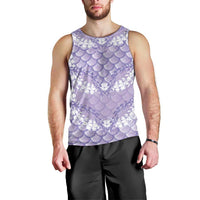 Lilac Mermaid Puakenikeni Maile Lei Men Tank Top