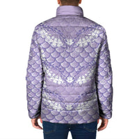 Lilac Mermaid Puakenikeni Maile Lei Padded Jacket