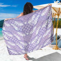 Lilac Mermaid Puakenikeni Maile Lei Sarong