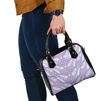 Lilac Mermaid Puakenikeni Maile Lei Shoulder Handbag