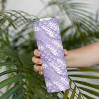 Lilac Mermaid Puakenikeni Maile Lei Skinny Tumbler