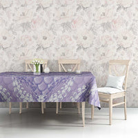 Lilac Mermaid Puakenikeni Maile Lei Tablecloth