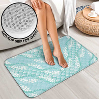 Light Turquoise Mermaid Puakenikeni Maile Lei Bathroom Set