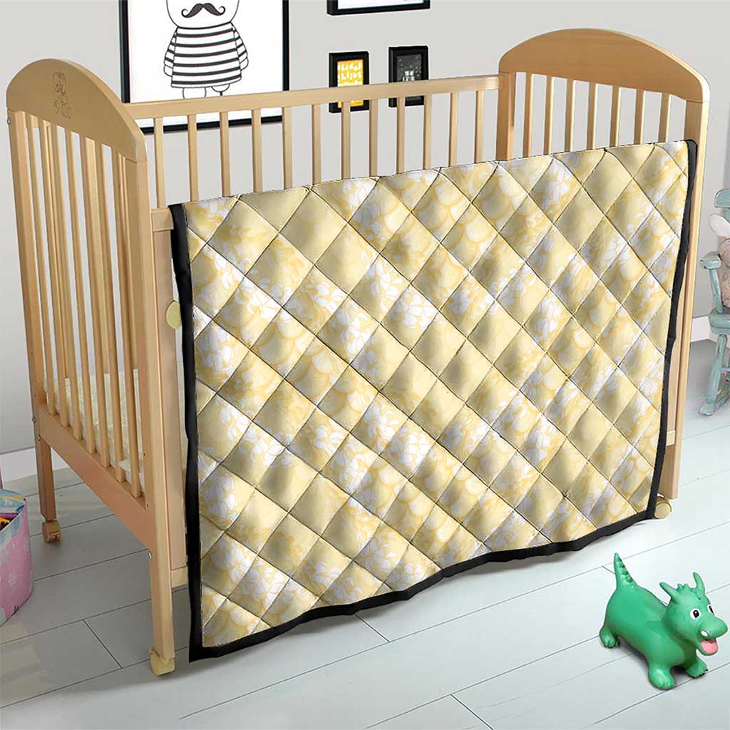 Pastel Yellow Mermaid Puakenikeni Maile Lei Quilt