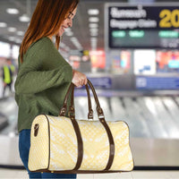 Pastel Yellow Mermaid Puakenikeni Maile Lei Travel Bag LT01 - Polynesian Pride