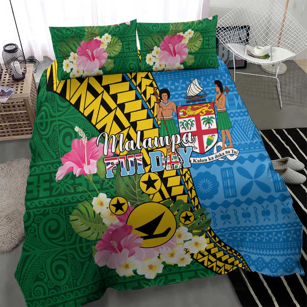 Malampa Fiji Day Bedding Set Tropical Tapa Pattern