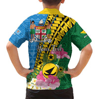 Personalised Malampa Fiji Day Kid Hawaiian Shirt Tropical Tapa Pattern LT01 - Polynesian Pride