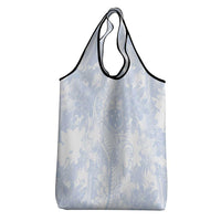 Samoa White Sunday Grocery Bag Plumeria Floral