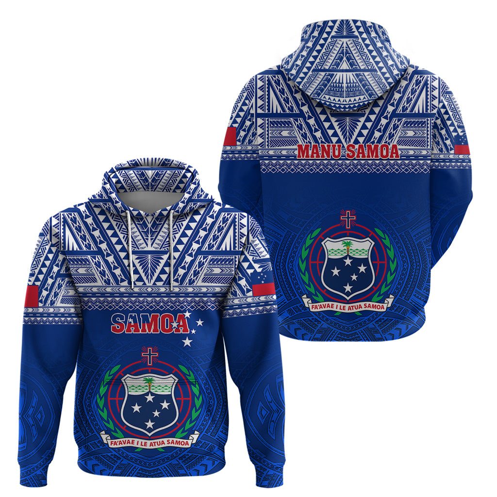 Samoa Rugby Hoodie Manu Samoa Polynesian Tatoo Pattern LT01 - Polynesian Pride
