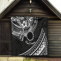 Kia Orana Cook Islands Quilt Circle Stars With Floral White Pattern LT01 - Polynesian Pride