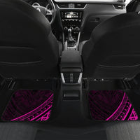 Kia Orana Cook Islands Car Mats Circle Stars With Floral Pink Pattern LT01 - Polynesian Pride