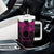 Kia Orana Cook Islands Tumbler With Handle Circle Stars With Floral Pink Pattern