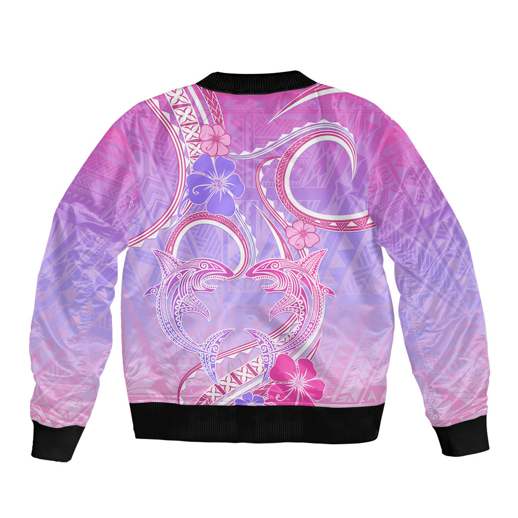 Polynesian Shark Valentine Bomber Jacket Sweet Unique Version LT01 - Polynesian Pride