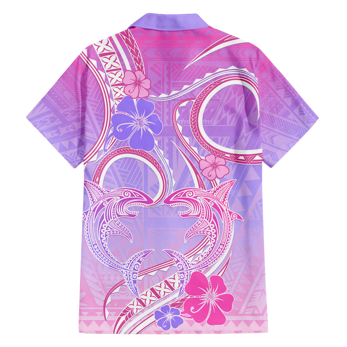 Polynesian Shark Valentine Family Matching Off Shoulder Maxi Dress and Hawaiian Shirt Sweet Unique Version LT01 - Polynesian Pride