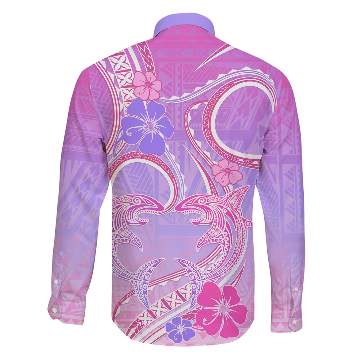 Polynesian Shark Valentine Family Matching Off Shoulder Maxi Dress and Hawaiian Shirt Sweet Unique Version LT01 - Polynesian Pride