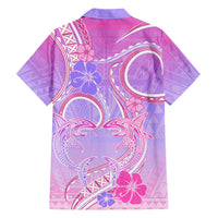 Polynesian Shark Valentine Family Matching Summer Maxi Dress and Hawaiian Shirt Sweet Unique Version LT01 - Polynesian Pride