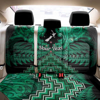 Personalised Aotearoa Matariki Back Car Seat Cover Green Fern Maori Poutama