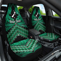 Personalised Aotearoa Matariki Car Seat Cover Green Fern Maori Poutama