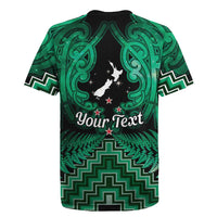 Personalised Aotearoa Matariki Rugby Jersey Green Fern Maori Poutama