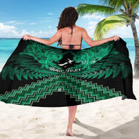 Personalised Aotearoa Matariki Sarong Green Fern Maori Poutama