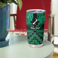Personalised Aotearoa Matariki Tumbler Cup Green Fern Maori Poutama