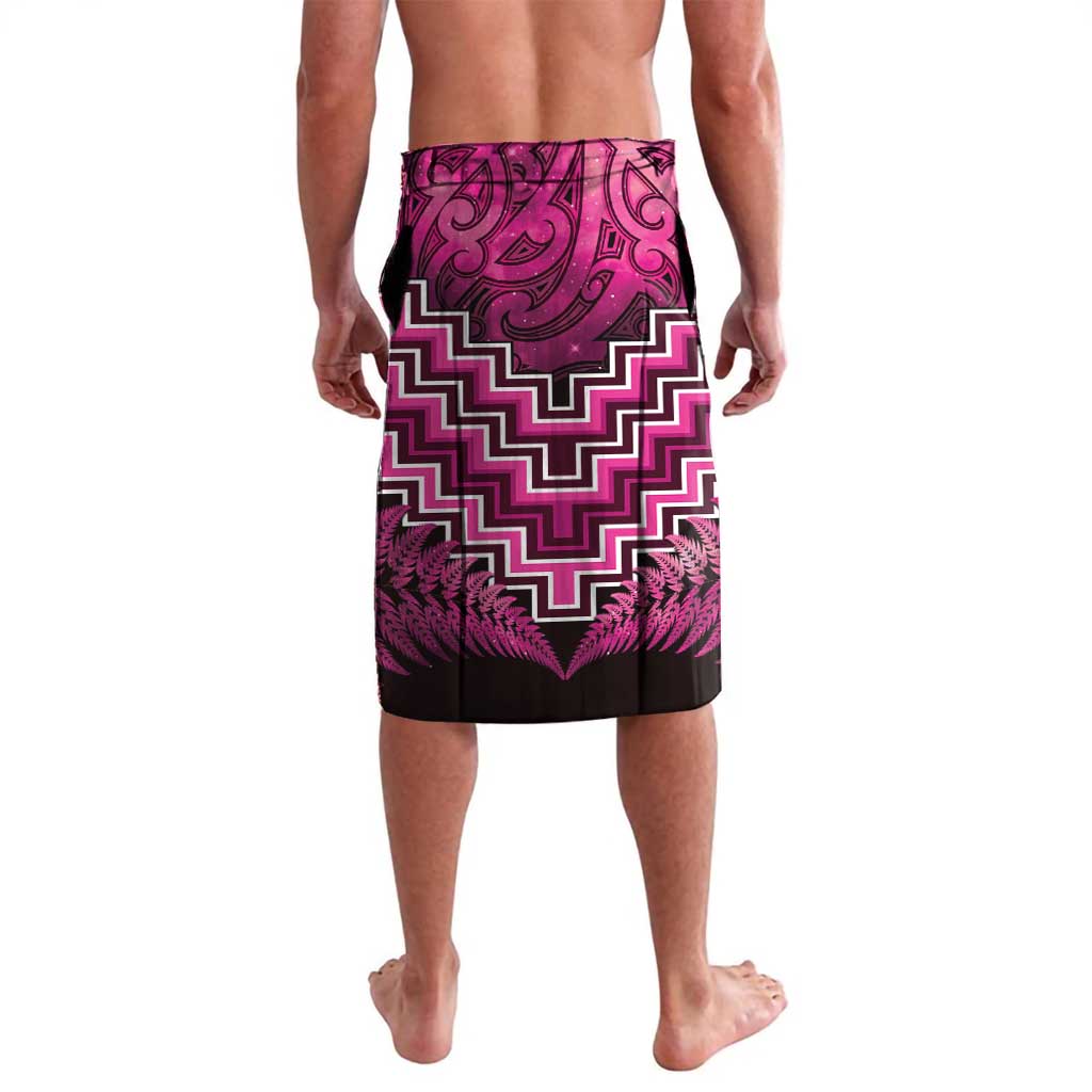 Personalised Aotearoa Matariki Lavalava Pink Fern Maori Poutama