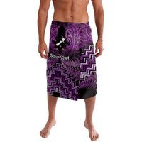 Personalised Aotearoa Matariki Lavalava Purple Fern Maori Poutama