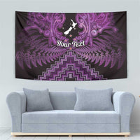 Personalised Aotearoa Matariki Tapestry Purple Fern Maori Poutama