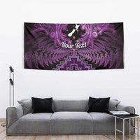 Personalised Aotearoa Matariki Tapestry Purple Fern Maori Poutama