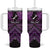 Personalised Aotearoa Matariki Tumbler With Handle Purple Fern Maori Poutama