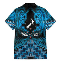 Personalised Aotearoa Matariki Family Matching Mermaid Dress and Hawaiian Shirt Turquoise Fern Maori Poutama