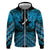 Personalised Aotearoa Matariki Hoodie Turquoise Fern Maori Poutama