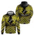 Personalised Aotearoa Matariki Hoodie Yellow Fern Maori Poutama