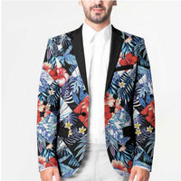 Hawaii Tropicana Blue Pattern Blazer - Polynesian Pride