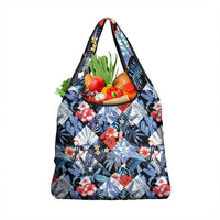Hawaii Tropicana Blue Pattern Grocery Bag - Polynesian Pride