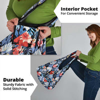 Hawaii Tropicana Blue Pattern Grocery Bag - Polynesian Pride