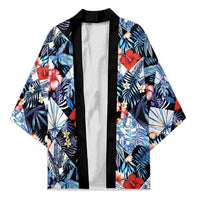 Hawaii Tropicana Blue Pattern Kimono - Polynesian Pride