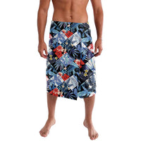 Hawaii Tropicana Blue Pattern Lavalava - Polynesian Pride