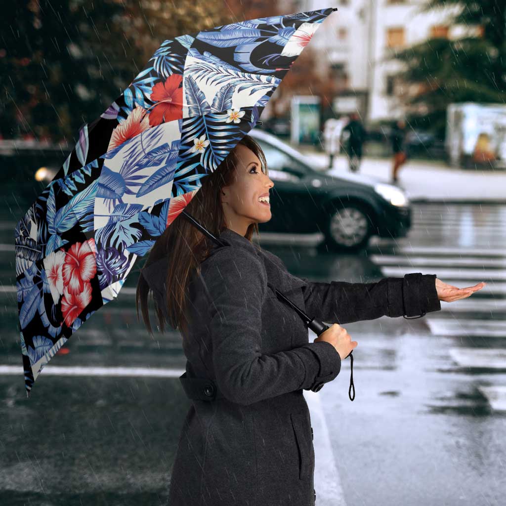 Hawaii Tropicana Blue Pattern Umbrella - Polynesian Pride