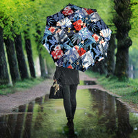 Hawaii Tropicana Blue Pattern Umbrella - Polynesian Pride