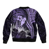 Polynesian Women Day 2024 Bomber Jacket Hibiscus Girl Tribal LT01 - Polynesian Pride