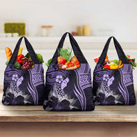 Polynesian Women Day 2024 Grocery Bag Hibiscus Girl Tribal