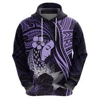 Polynesian Women Day 2024 Zip Hoodie Hibiscus Girl Tribal LT01 - Polynesian Pride