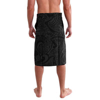 Hawaii Mermaid Monotone Lavalava Polynesian Pattern Fish Hook
