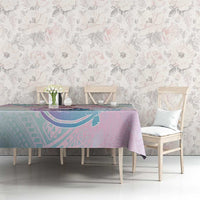 Hawaii Mermaid Sweet Pastel Tablecloth Polynesian Pattern Fish Hook