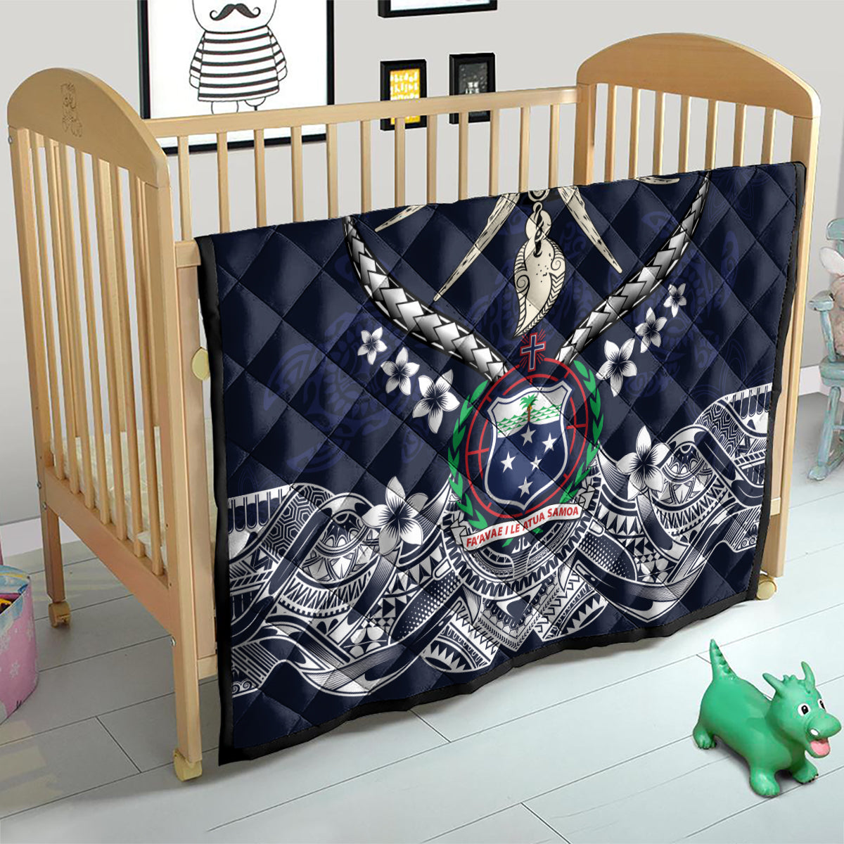 Samoa Independence Day Quilt Ula Nifo Mix Turtle