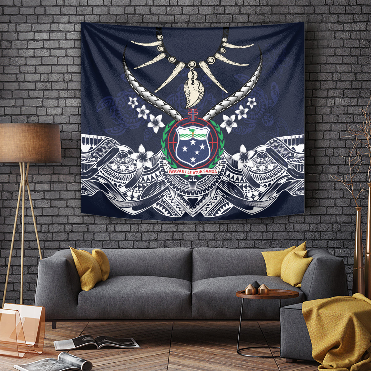 Samoa Independence Day Tapestry Ula Nifo Mix Turtle