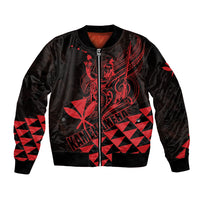 Personalized King Kamehameha Day Bomber Jacket Kakau Polynesian Pattern