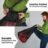 King Kamehameha Day Grocery Bag Kakau Polynesian Pattern